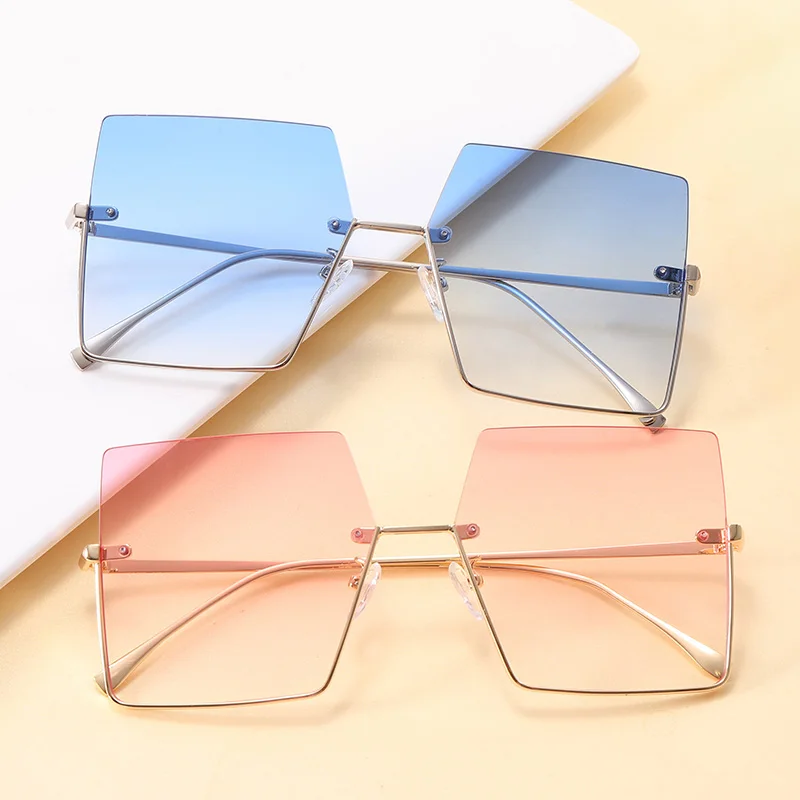 

Superhot Eyewear 18530 Fashion 2021 Square Half Rim Men Women Sunglasses