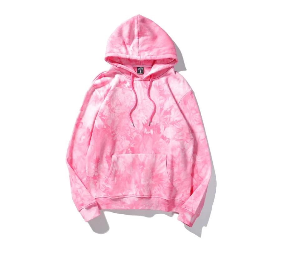 

2021 new design plus size fleece sweatshirt tie dye winter wear unisex hoodie