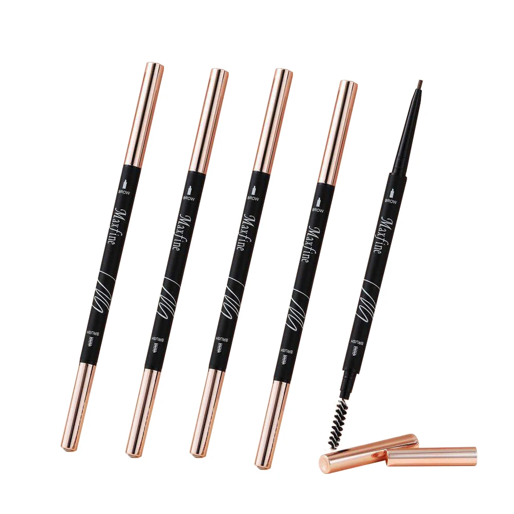 

Super Thin Waterproof Brush Head Eyebrow Pencils New Arrival 1.5mm Double-head Six Colors 7 Working Days Lady's Eyebrow Makeup, 6 colors