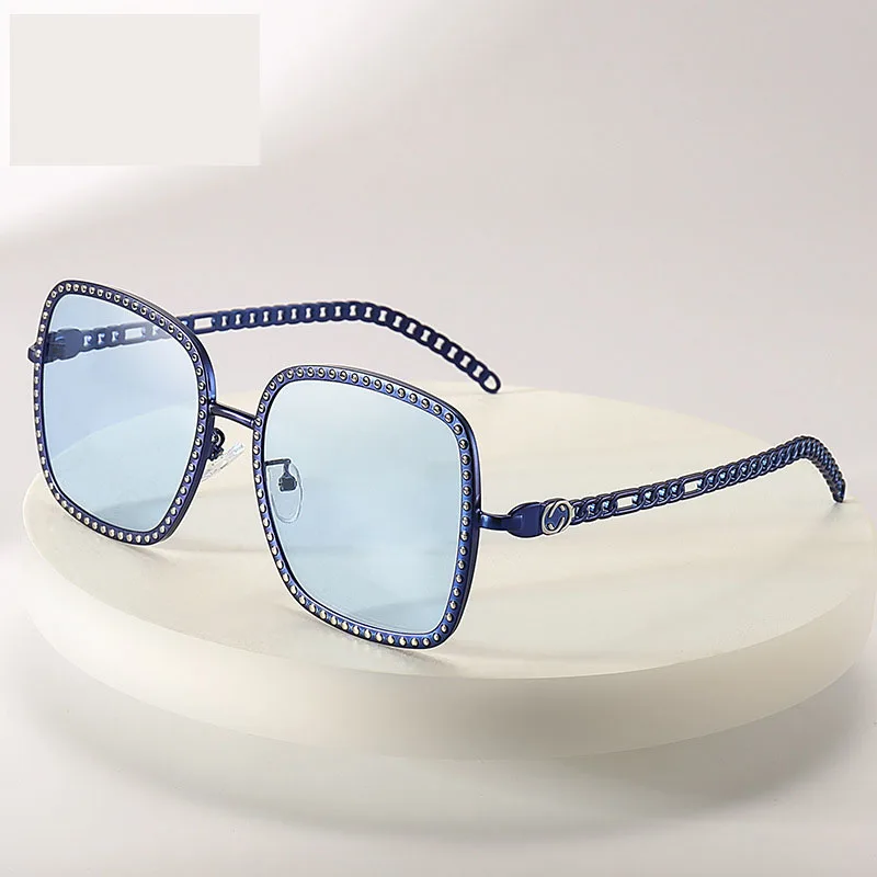 

Luxury Brand Designer Women diamond wholesale sunglasses designer shades cheap oversized square sunglasses 2021