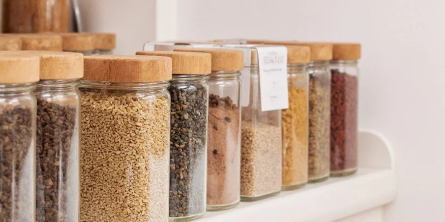 Rice added to a salt shaker to prevent clumping