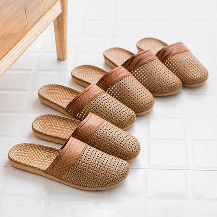 

Wholesale 2022 New Fashion EVA Unisex Men's Ladies Summer Cozy Beach Slippers Linen, Picture shows