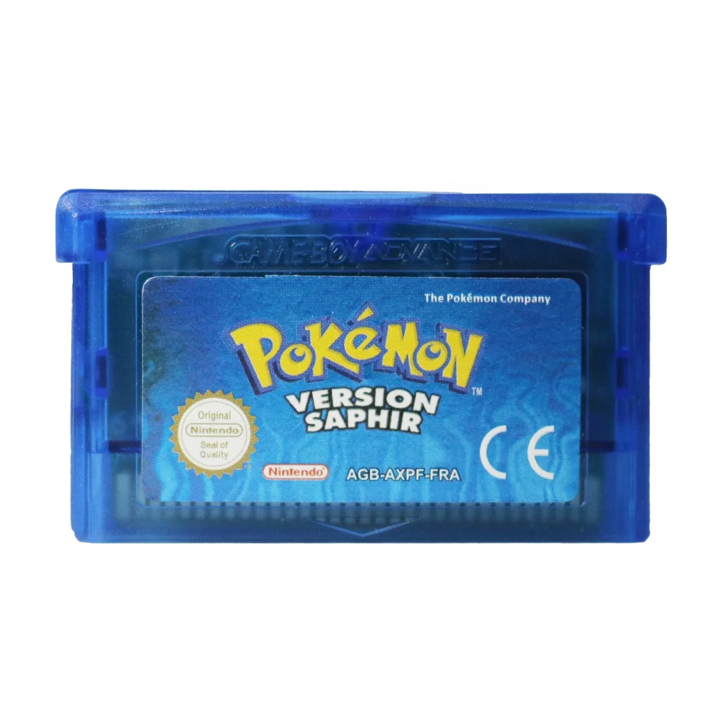

FRA Version Pokemon Sapphire For Nintendo Game Boy Advance Pokemon Game GBA