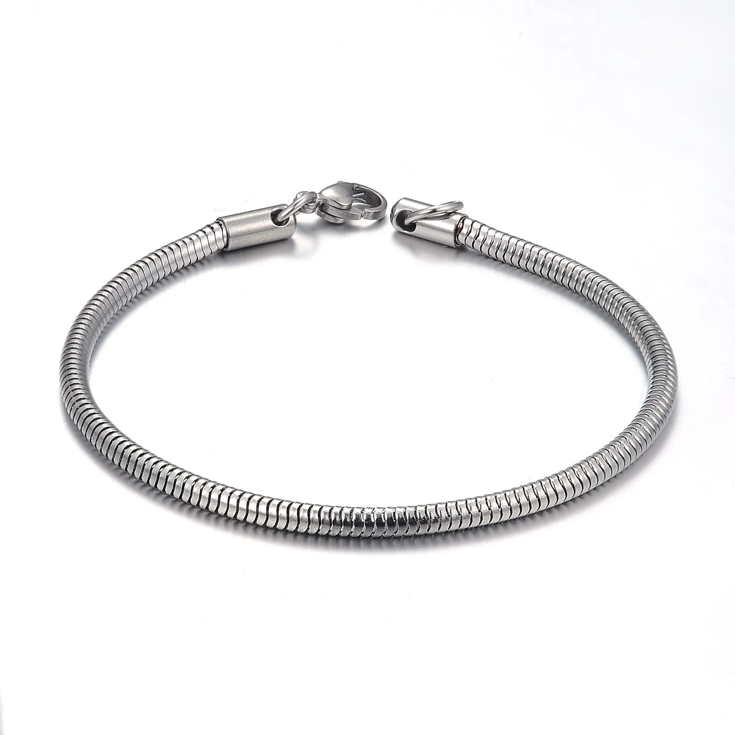 

wholesale cheap 3mm stainless steel snake chain bracelet for women