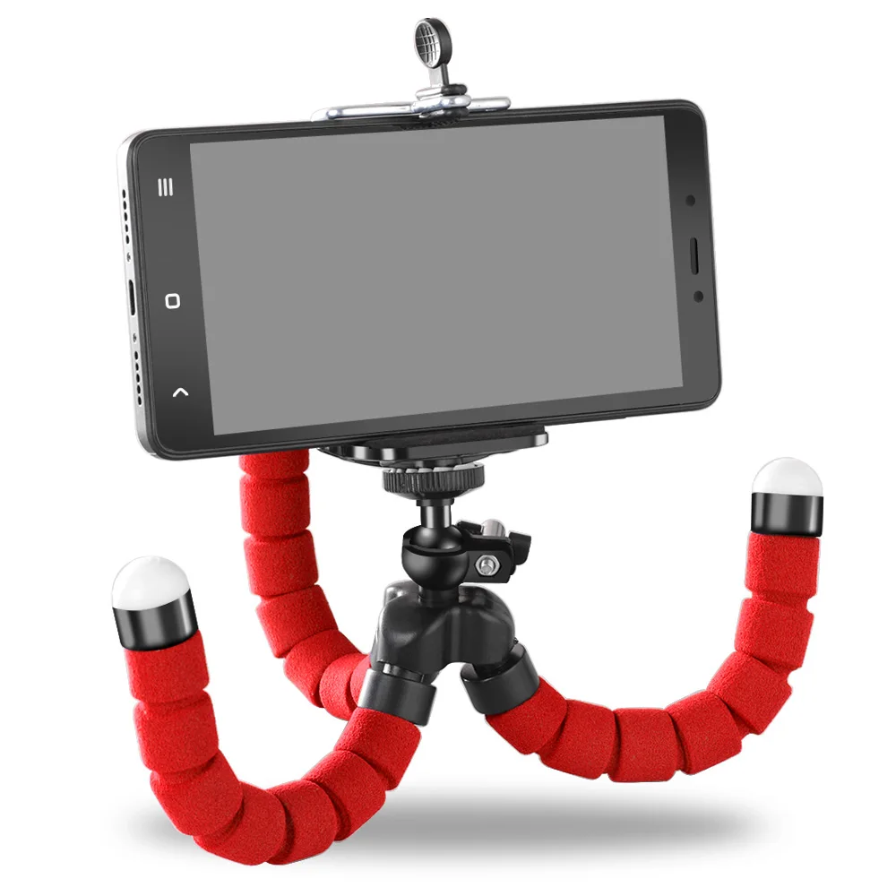 

Phone Holder Flexible Octopus Tripod Bracket Selfie Expanding Stand Mount Monopod Styling Accessories For Mobile Phone Camera, Black, blue,,blue,red