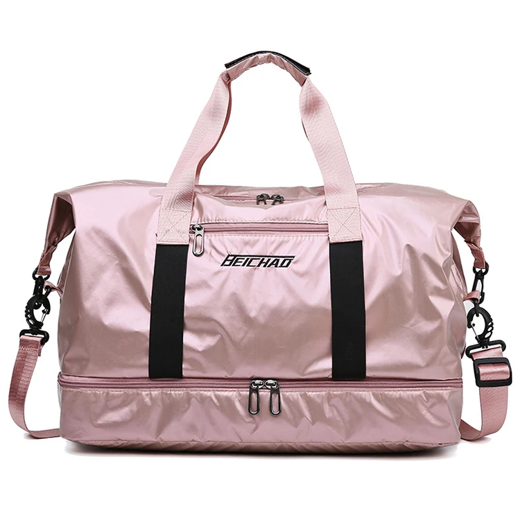 

Wholesale Fashion waterproof basketball sport gym bag with shoe compartment