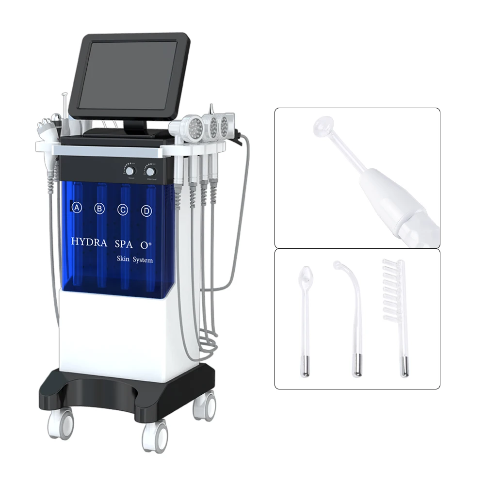 

New Diamond Microdermabrasion Peeling Machine Skin/Jet Peel Hydro Microdermabrasion Instrument Blackhead and Whitehead Cleaning, Blue and white