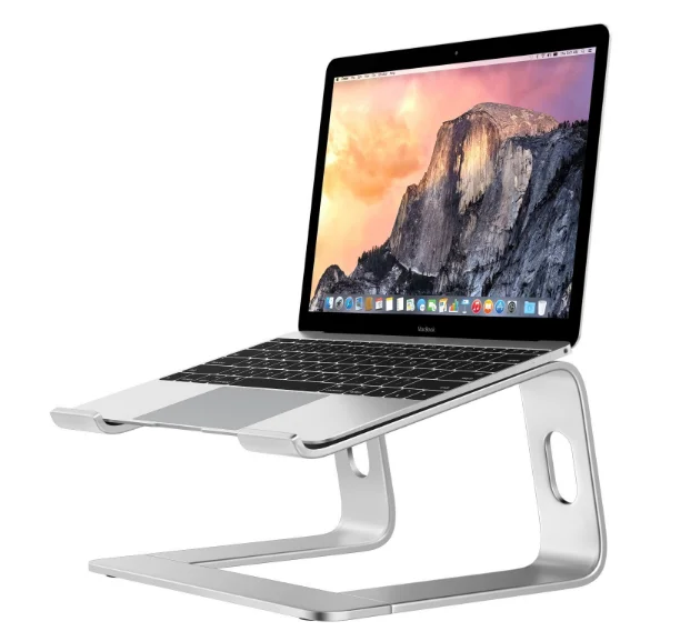 

Multifunctional Portable Computer Laptop Stand Foldable Aluminum Laptop Metal Stand Amazon Anti-Skid Laptop Stand, Sliver