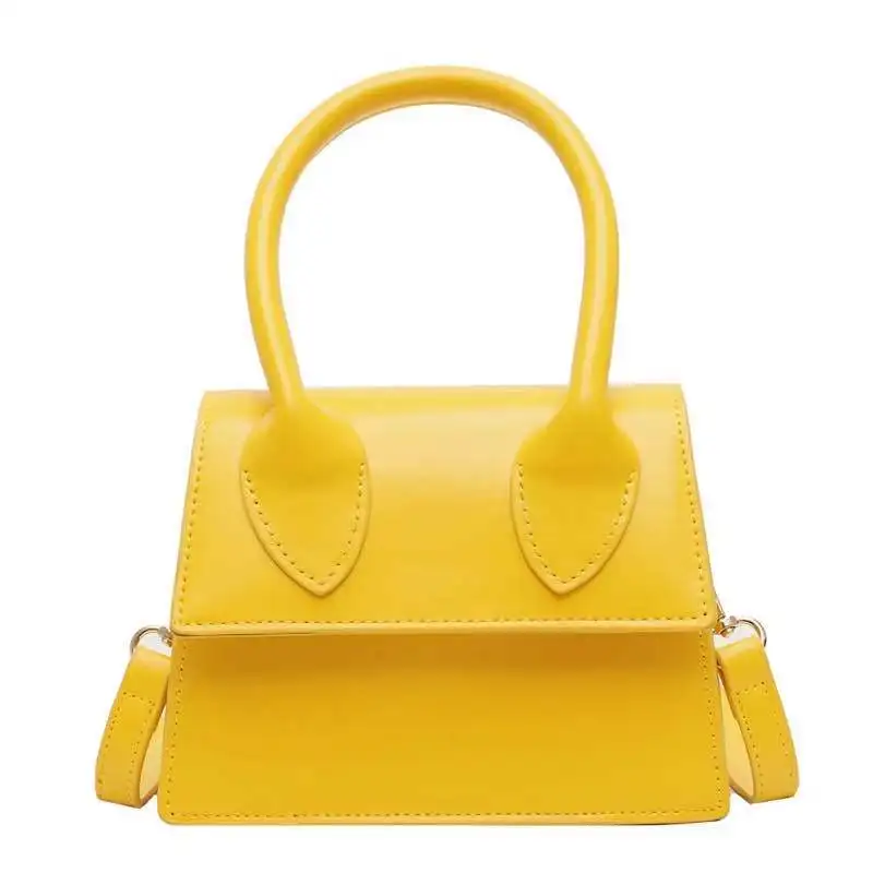 

Pure color simple shoulder bag fashion all match ladys combination small square bag