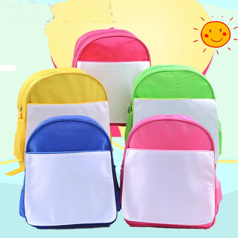 

New Style Personalized Custom Sublimation Blank Kids School Bags Backpacks, As show