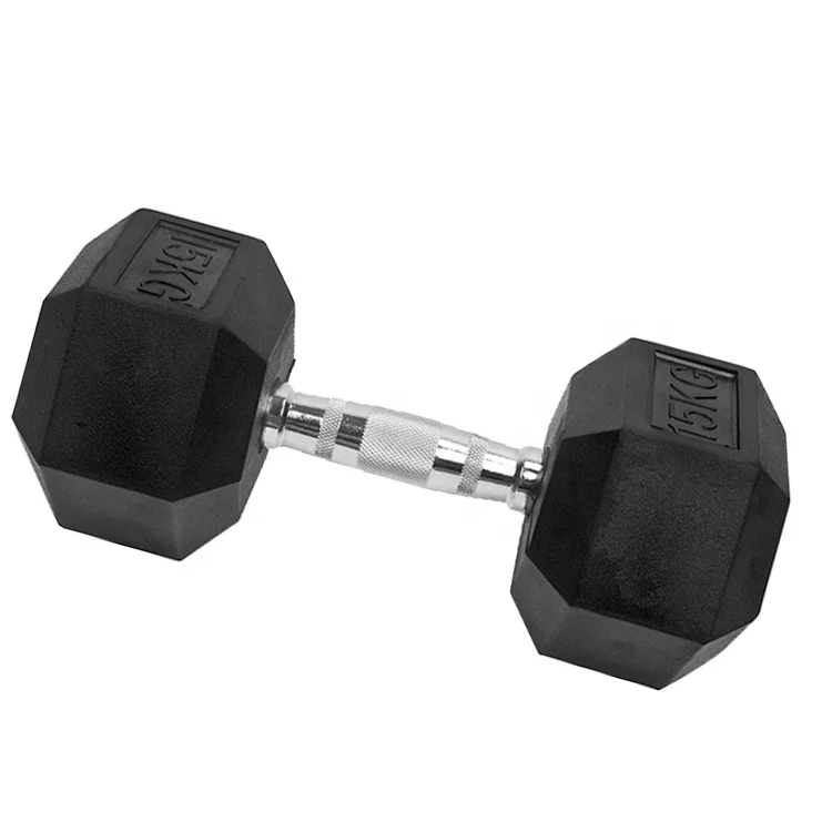 

2.5kg-50kg GYM equipment black round rubber coated dumbbells set light weight dumbell