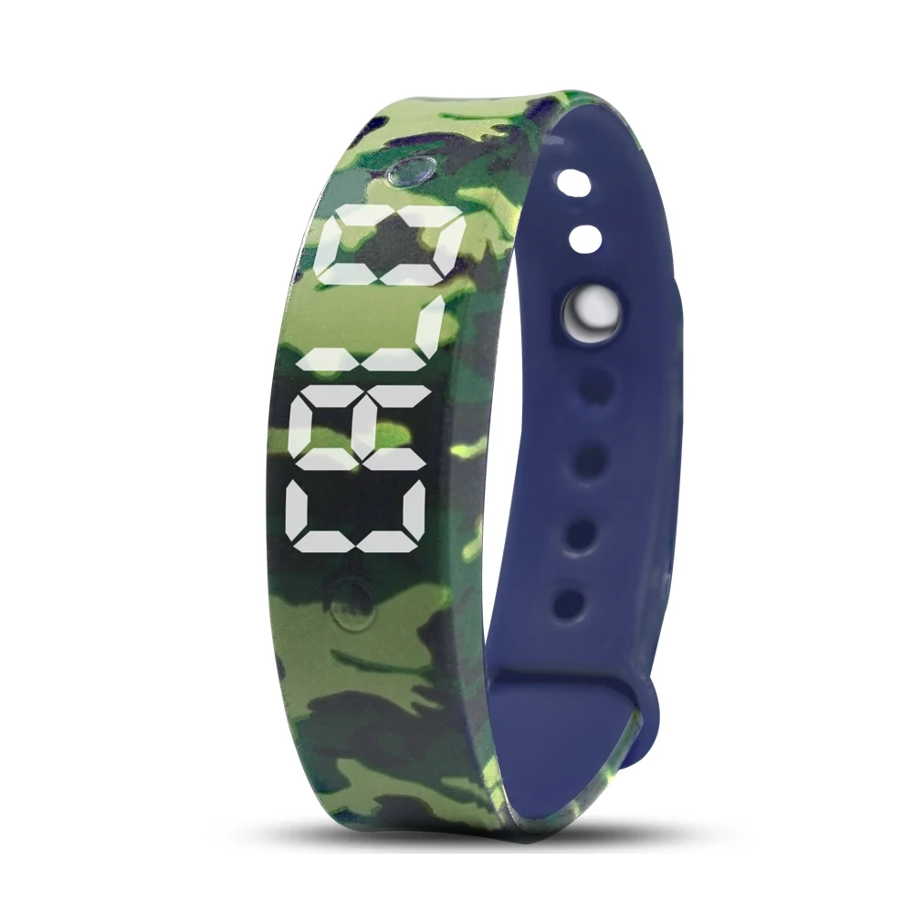 

Waterproof 15 Alarm smart watch Vibration Reminder Wristwatches fitness tracker sport watches men wrist