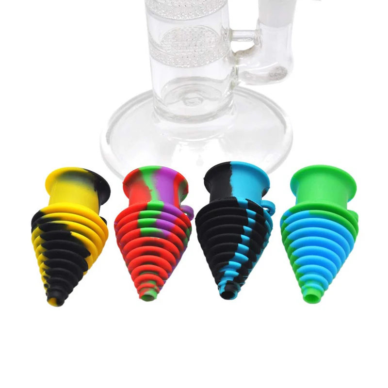 

UKETA upgrade silicone universal glass tube heat-resistant adapter mouthpiece, Colorful