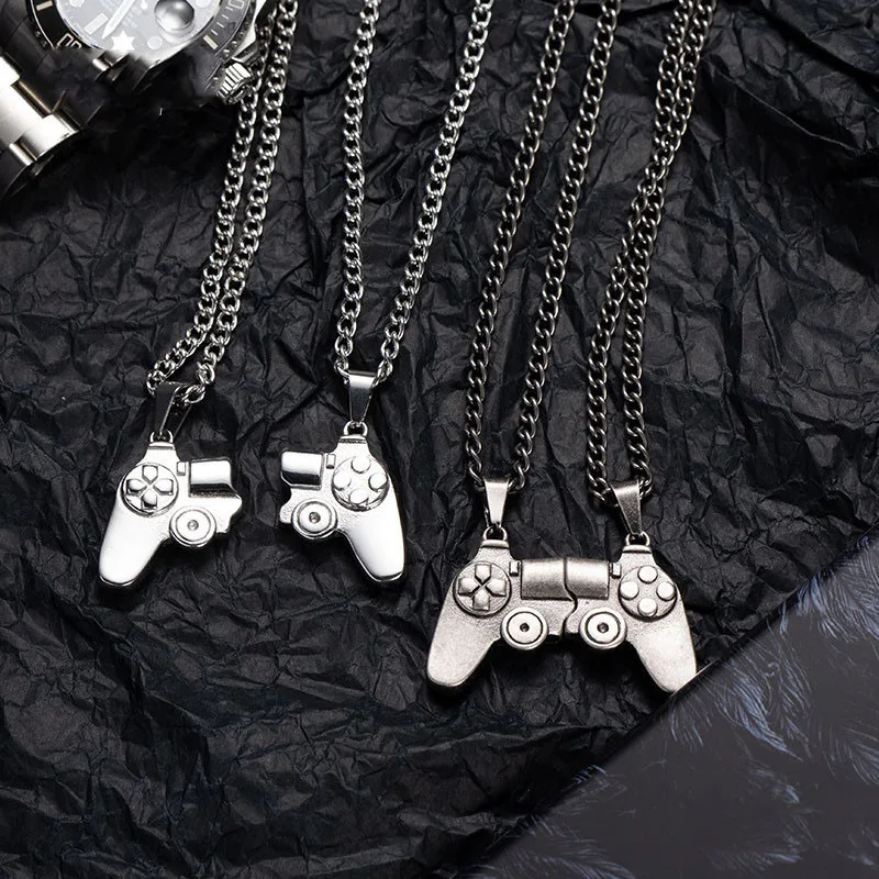 

Sailing Jewelry Fashion Couple Necklace Magnet Necklace Gamepad Pendant Necklace