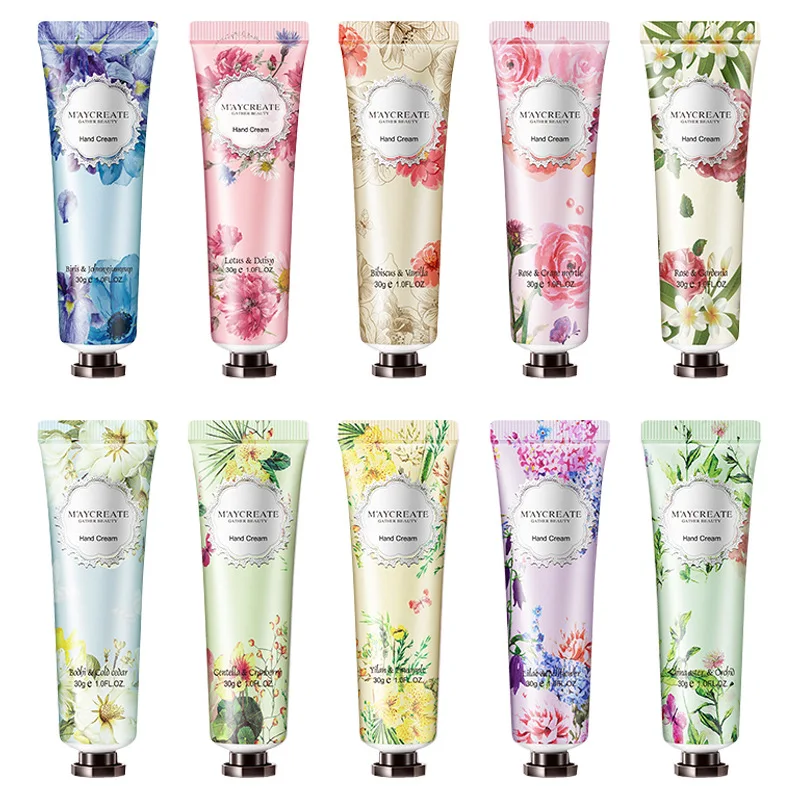 

Custom Private LabelNatural Anti aging Handcream Foot and Hand Whitening Moisturizing Travel Hand Cream for dry skin