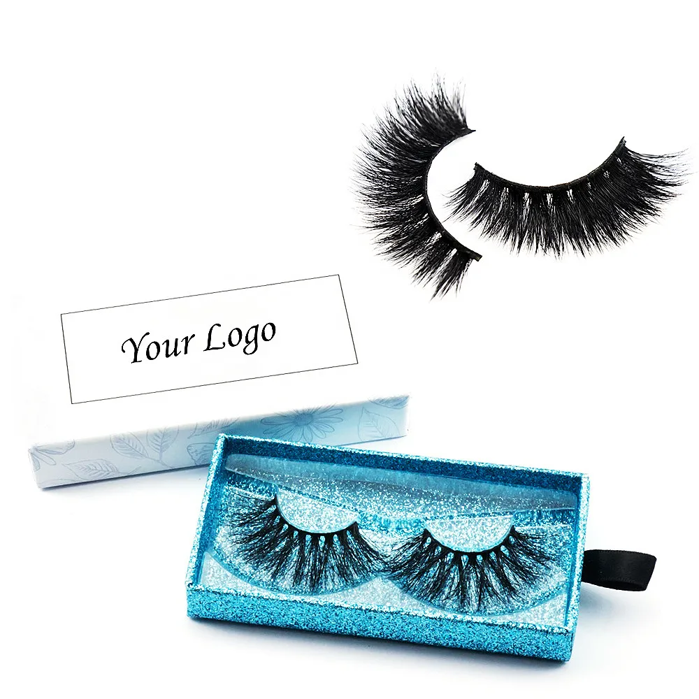 

Custom Own Beauty Brand Wholesale False Strip Lashes 100% Cruelty Free Clear Band 25MM 3D Mink Eyelashes