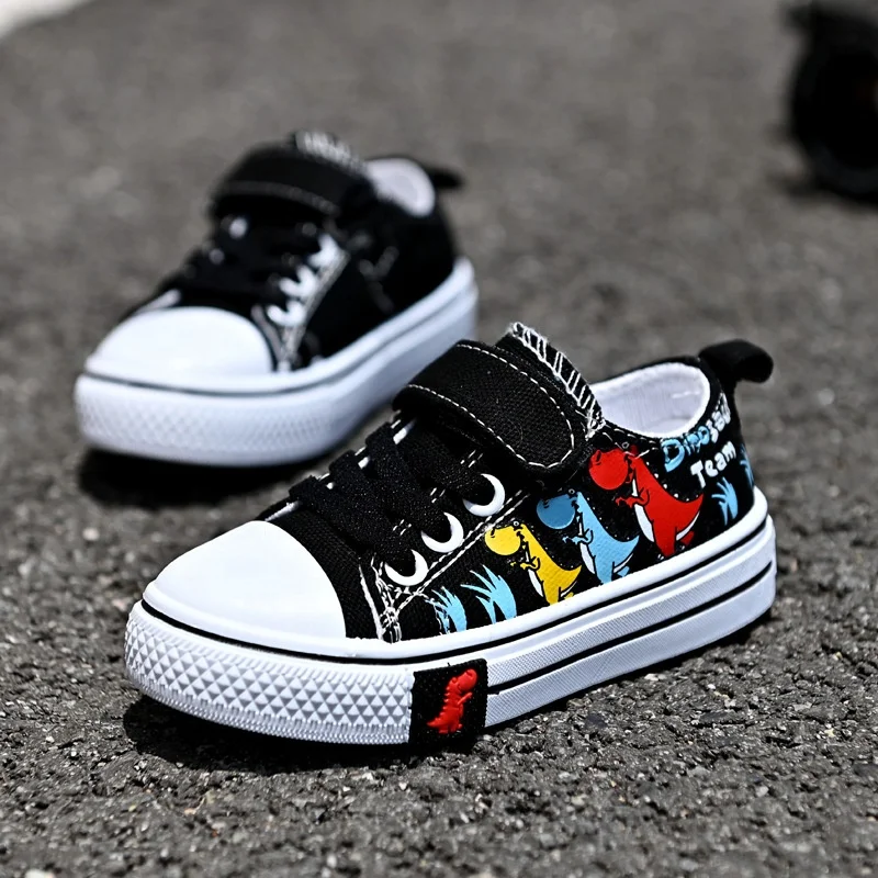 

2022 children's cartoon canvas shoes boys and girls casual low-top baby spring and summer breathable fashion casual shoes, Picture