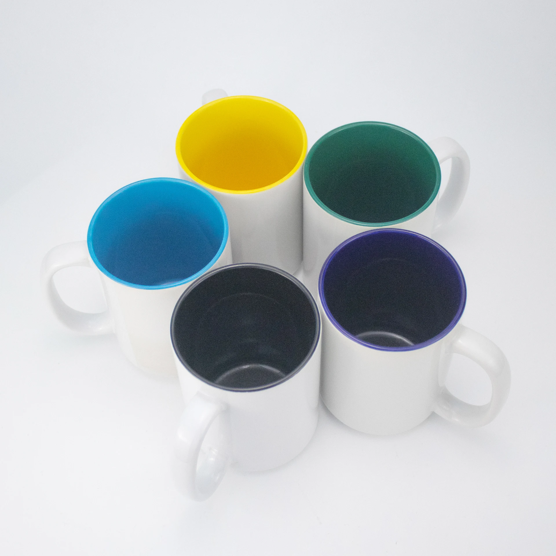 

15 oz Color Inside Sublimation Coated Ceramic Mugs with Logo Customize Wholesale Bangladesh, 10 colors