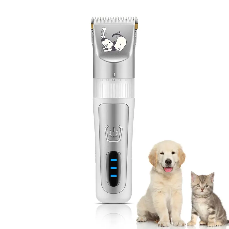 

Rechargeable Low Noise Dog Hair Clipper Grooming Kit Electric Dog Grooming Clippers
