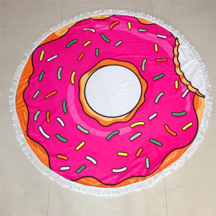 

adults round beach towels 100% cotton with logo