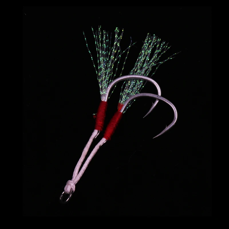

stainless jigging hooks 100pcs slow jigging hooks fishing jig hooks, 1color