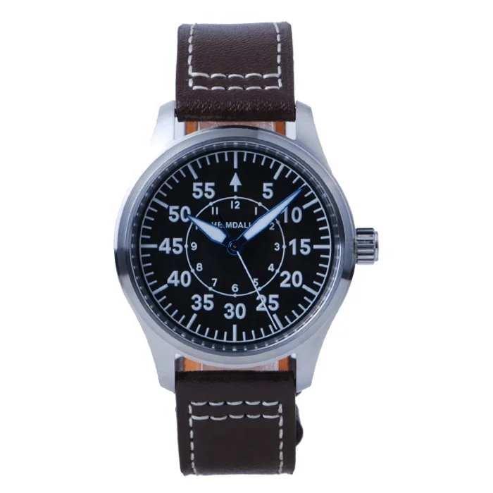 

Rts stock drop ship luxury 10atm flat sapphire military minimalist mechanical automatic pilot nh35 sport Luminous watch for sale