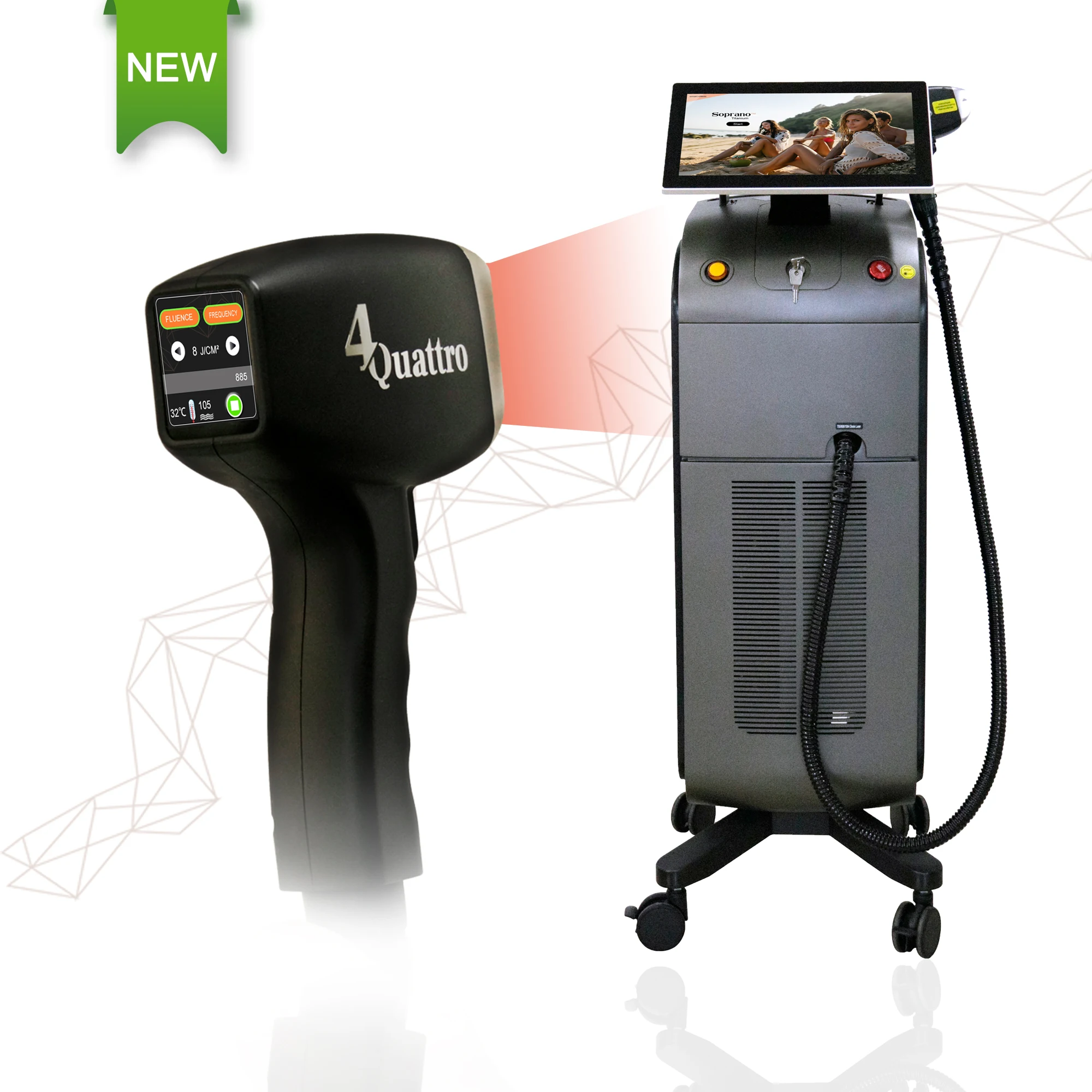 

2022 Newest Alma Soprano Ice Titanium 755 808 1064nm Diode Laser For Hair Removal With Skin Rejuvenation