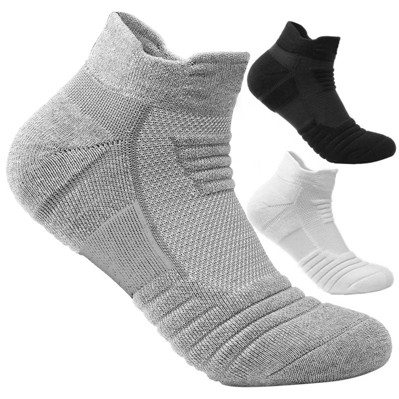 

Men's sports thick terry basketball warming socks, Pantone color