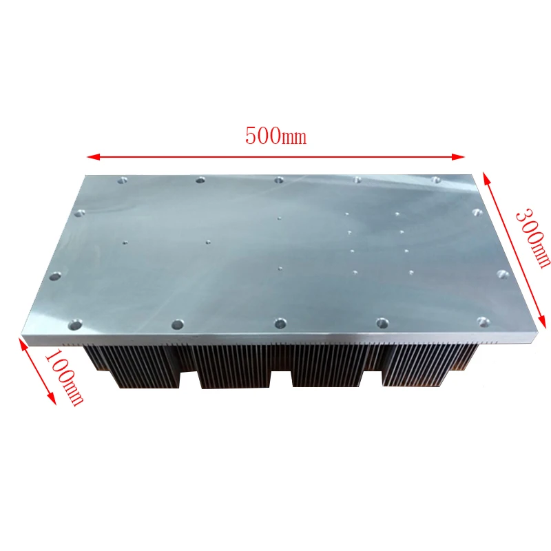 
Chinese high power stacked hollow sheet insert aluminum heatsink 500(W)*130(H)*400(L)mm 