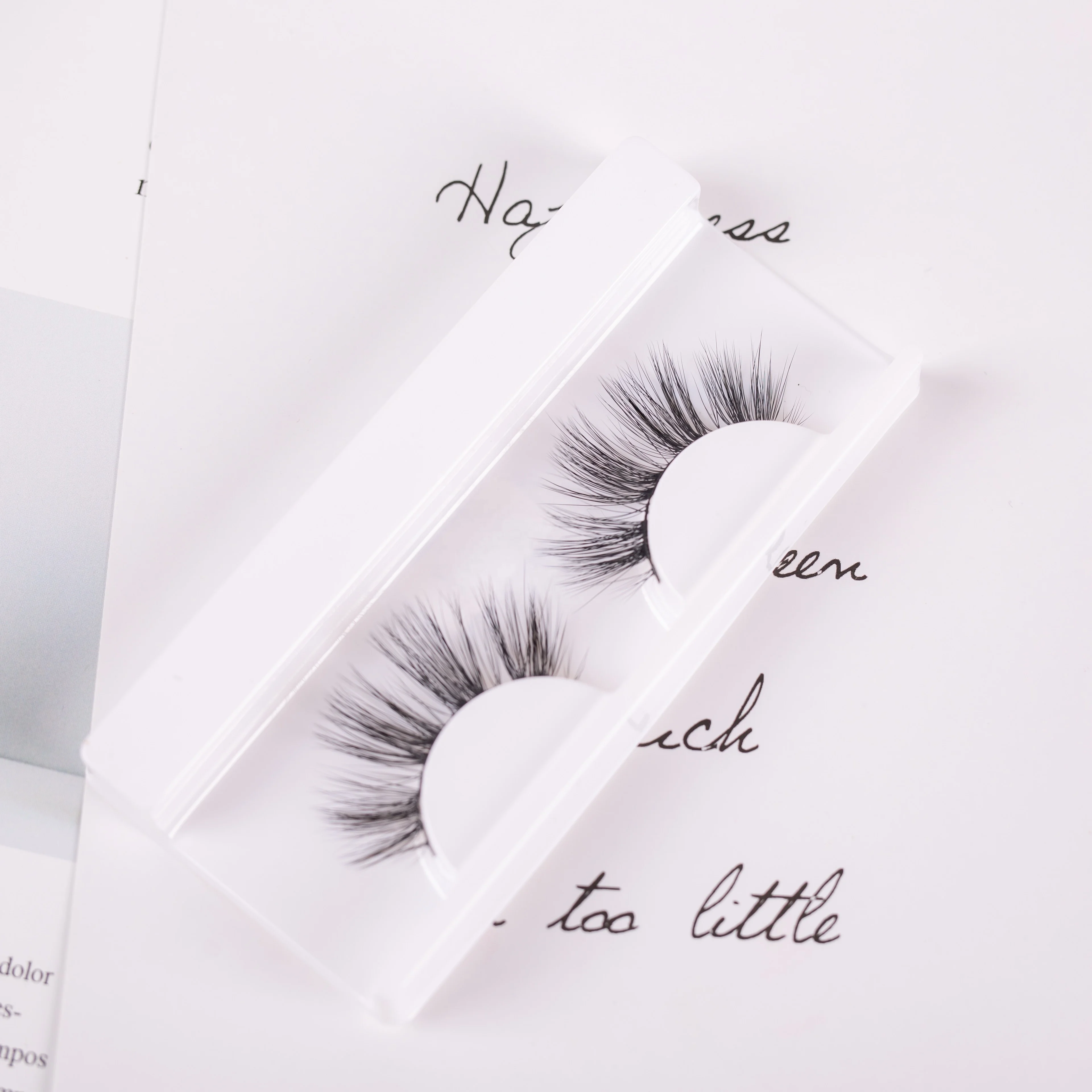 

2021 new arrivals wholesale private label eyelashes vendor high quality silk Full Strip Lashes with lash boxes