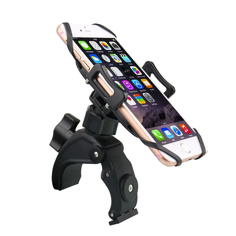 

Best seller 2020 new detachable universal motorcycle bike bicycle cell phone holder for 16-60mm oval and circle bar