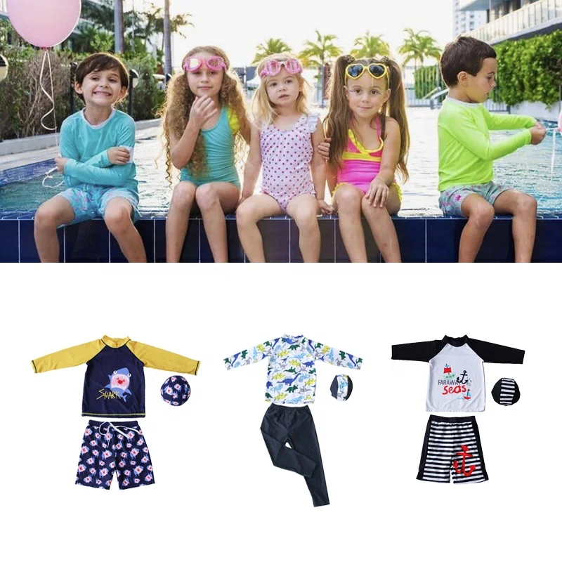 

AOSHILI boys swimwear models boys split swimwear cartoon fashion children swimsuit