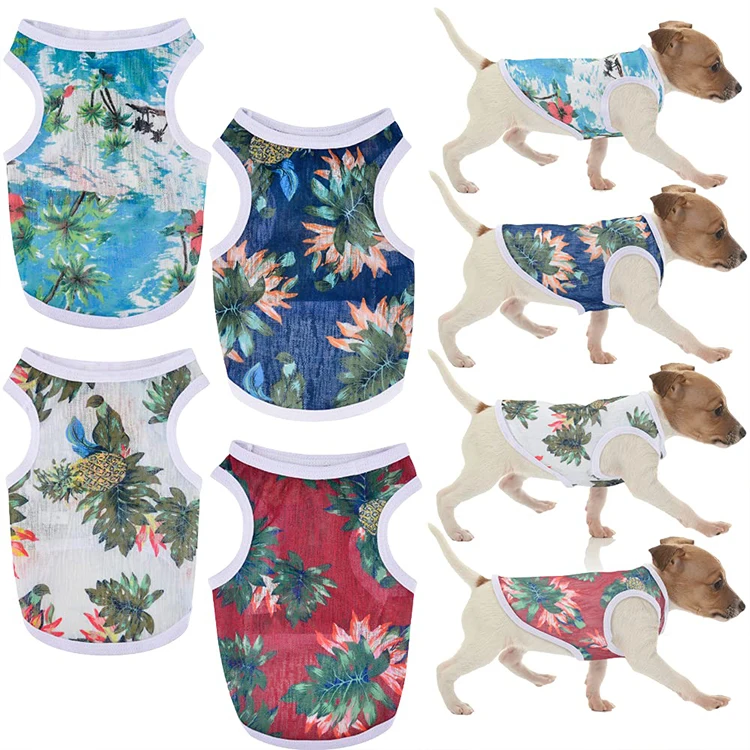 

Special Offer Best New Design Dog Summer Thin Breathable Shirts Beach Clothes