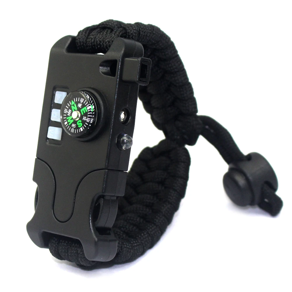 

Wholesale Factory Outdoor Products Adjustable Paracord Bracelets, Amazon Mountaineering Tool Bracelet