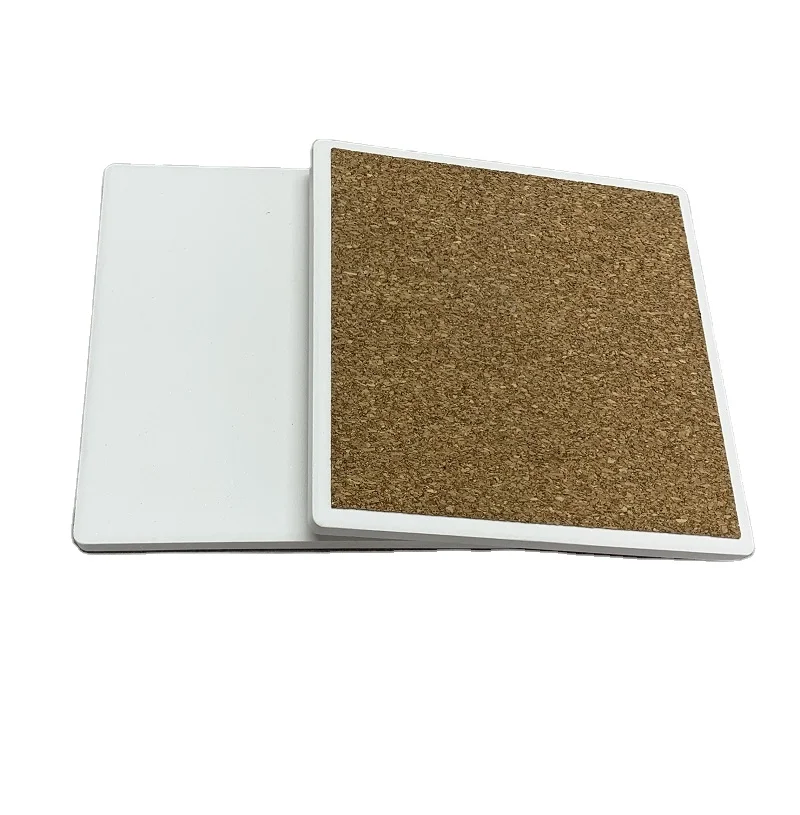 

High Quality  Blank Square Ceramic Tile Cup Coaster For Sublimation