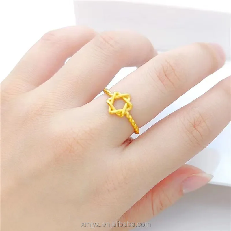 

Wholesale Brass Gold-Plated Ring Imitation Gold Women's Zircon Micro-Inlaid Ring Court Fashion All-Match Hot Sale Ring