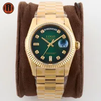 

Diver noob ETA movement 36mm Gold plated Rolexables Day Date 128238 Rollex watch