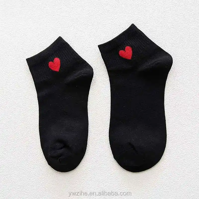 ladies red ankle socks