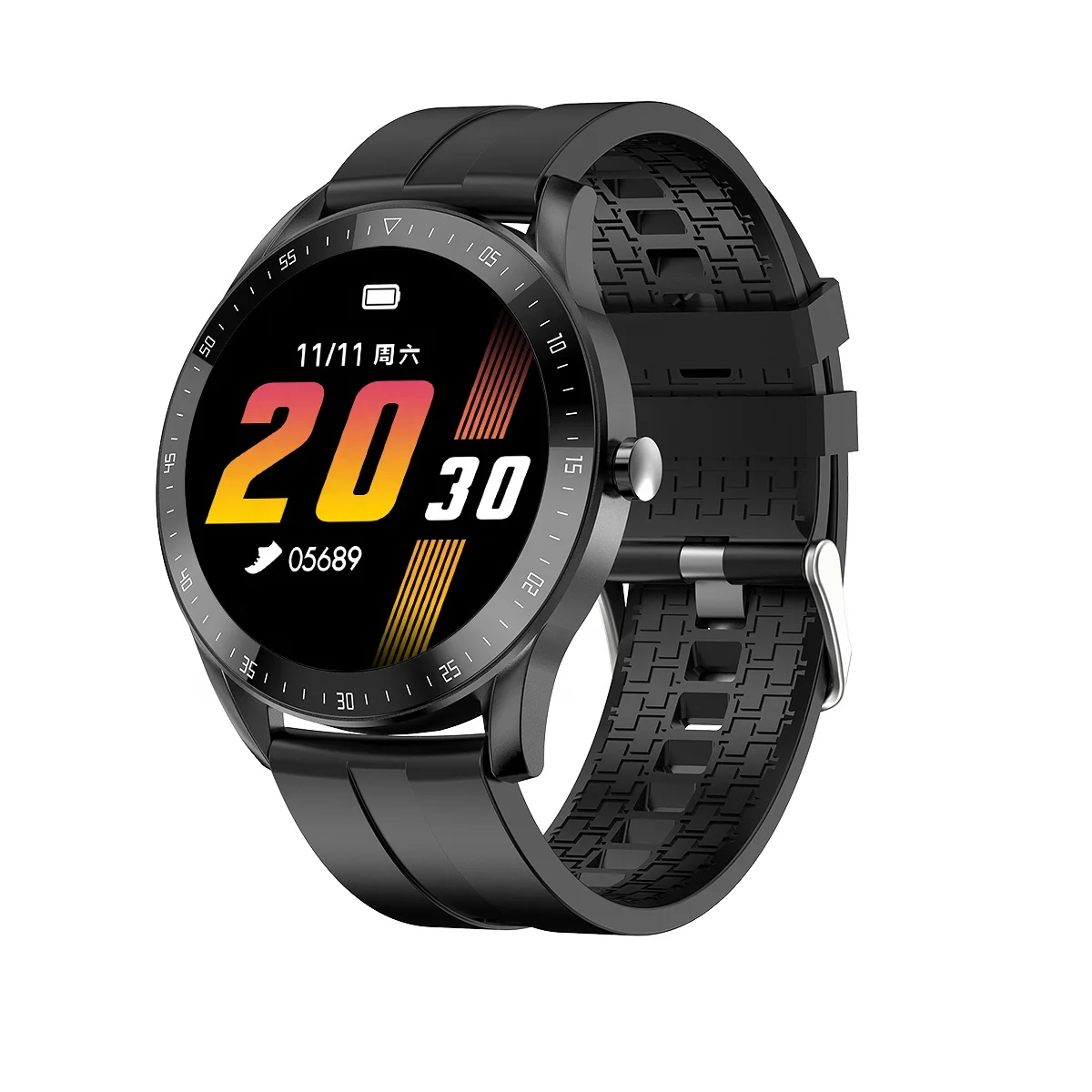 

2020 New Products IP 67 Waterproof Multifunctional Intelligent Sports Bracelet F15 Settpower, Black