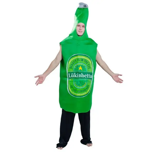 

ecowalson Adult Couple Beer Costume Fancy Dress Women Beer Carnival Jumpsuit Cosplay Costume Unisex Oktoberfest Beer Mug Costum