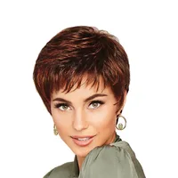 

Manufacturers sell fashion European American short synthetic mechanism hair wigs for white women