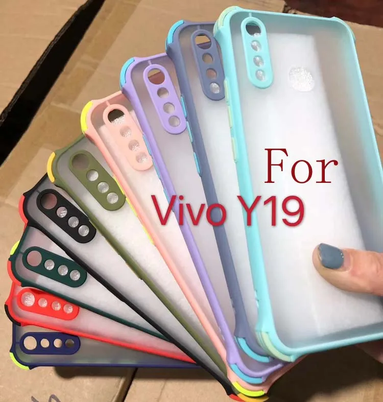 

Amazon Shockproof Colorful Key Airbag Skin Feeling Matte 2in1 PC TPU Phone Cover Case For Vivo Y5S U3 Z5I U20 Y50 Y30 Y30I