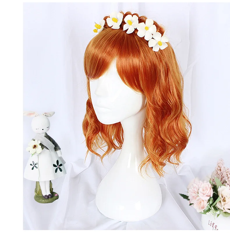 

Funtoninght 2021 New Arrival Excellent Quality Cosplay Wigs Party Supplies Curly Hair Wigs Synthetic Hair Wigs For Cosplay Lover, Pic showed