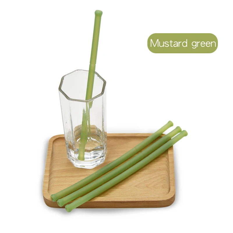 

Eco friendly silicone straws collapsible water straw reusable folding drinking straw