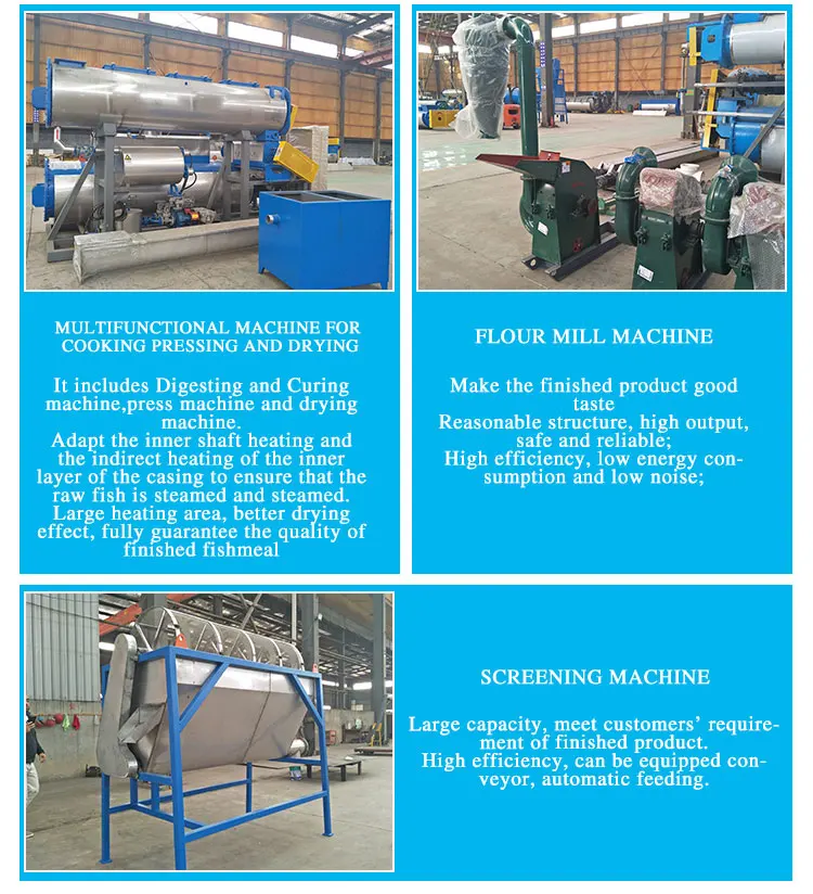 china fish meal powder production line fish feed processing machine