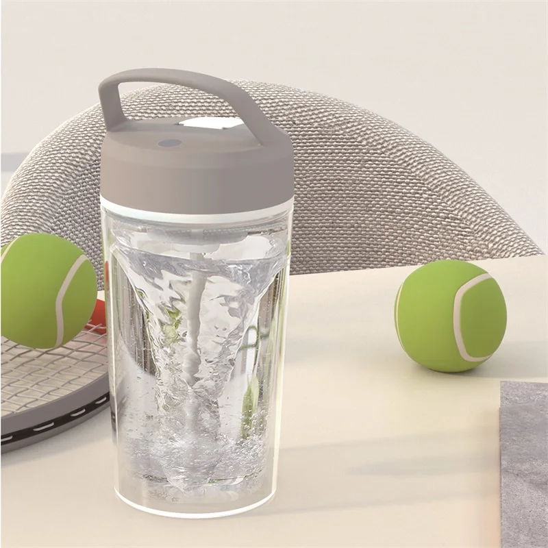 

wholesale 550ml electric shaker bottle mixer with handle gym shaker cup custom logo plastic shakers for protein shakes bpa free