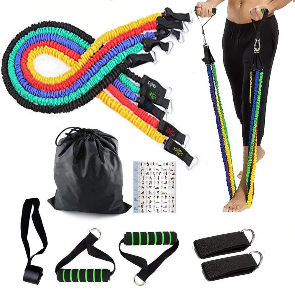 

Customized Fitness Exercise Tube Home Training Exercise Yoga Latex Resistance Bands pulling rope