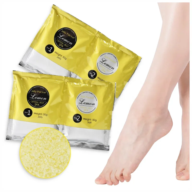 

OEM Wholesale Naturals Foot Skin Care Salon Spa Products Jelly Pedicure Foot Soak Bathsalt Productos De Pedicura Foot Scrub