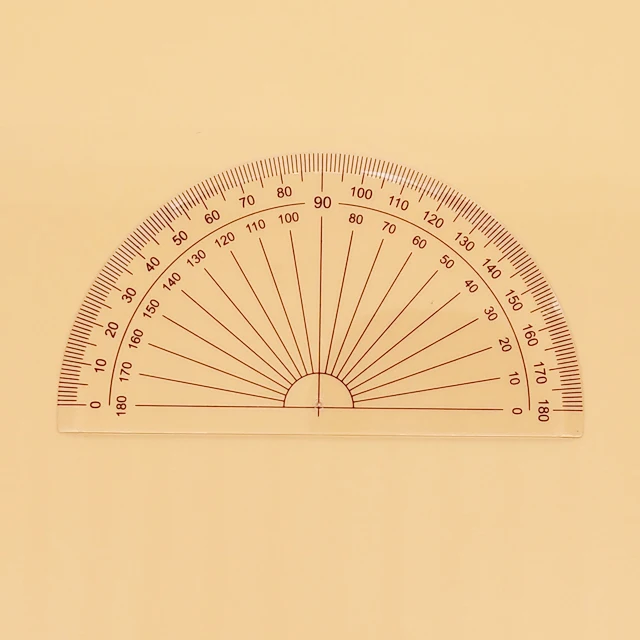 transparent student protractor with black scale buy protractor