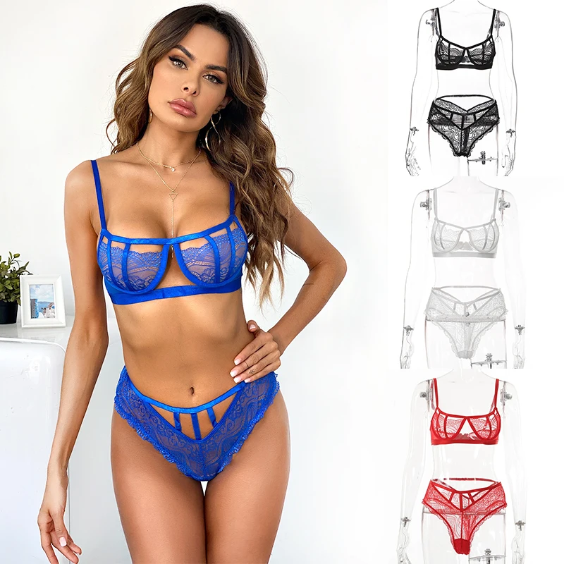 

custom breathable women sexy bra and brief sets in red brief sets lingerie